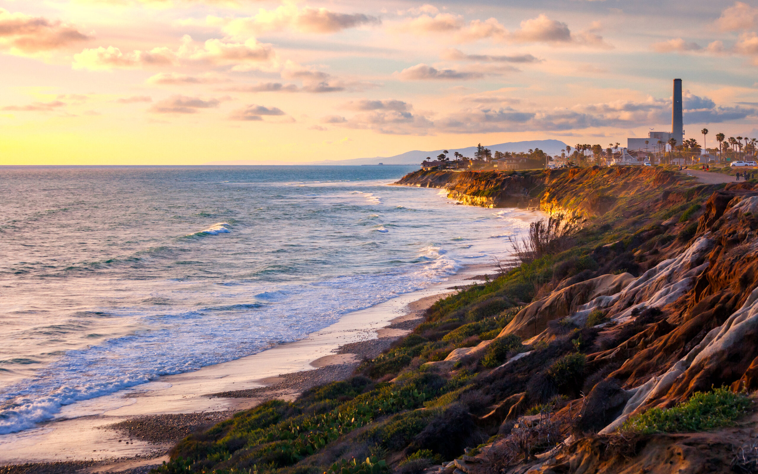 Coastal view from Encinitas. California, USA